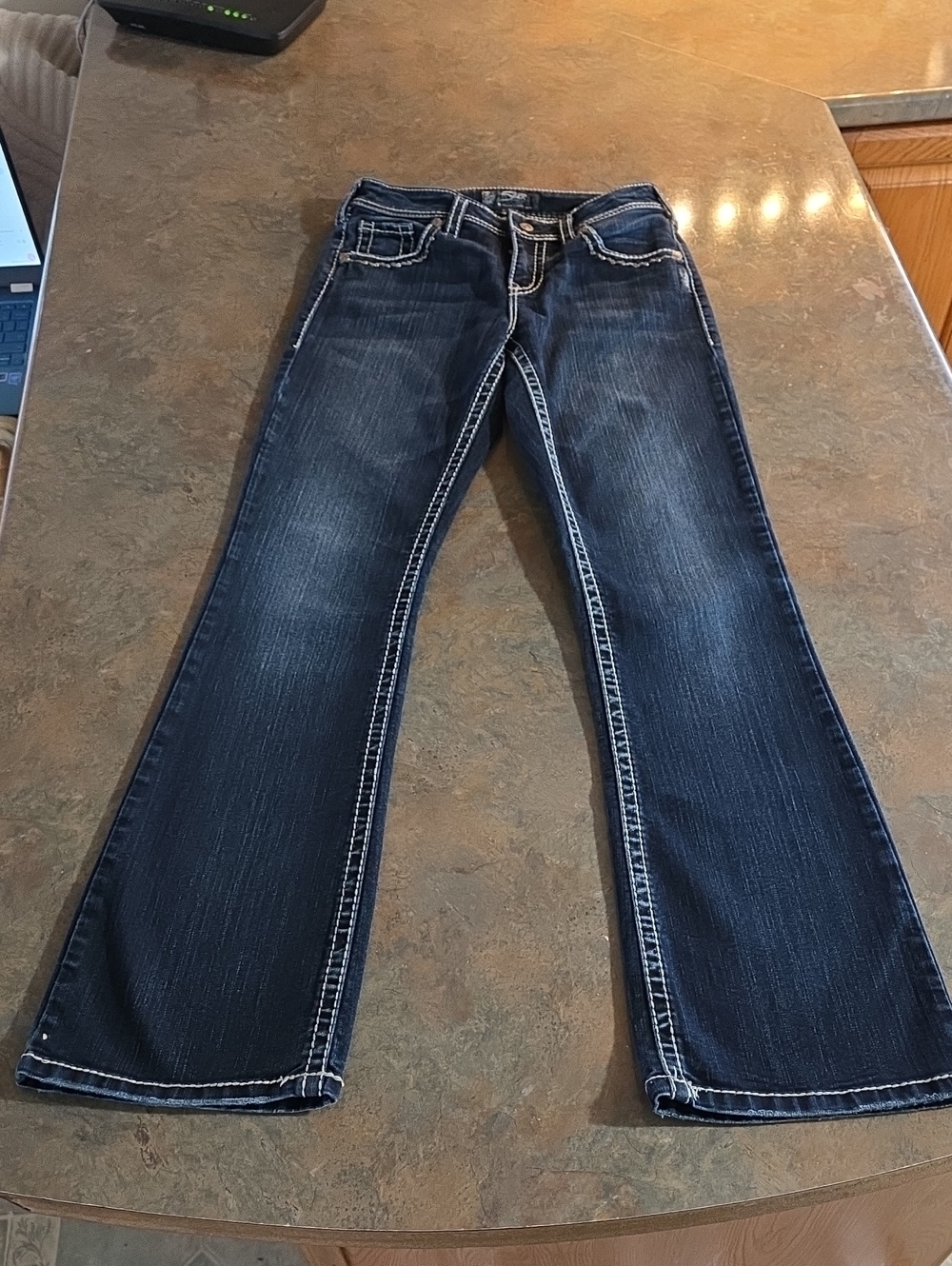 Silver Jeans Dark Wash Flare Jeans